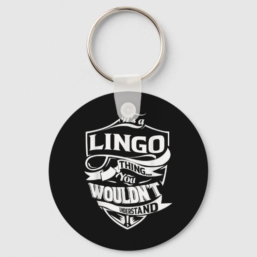 Het is een Lingo ding cadeautjes Sleutelhanger (Voorkant)