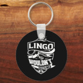 Het is een Lingo ding cadeautjes Sleutelhanger (Voorkant)