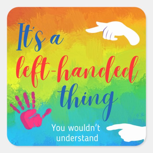 Het is een linker-handed Ding Sticker (Voorkant)
