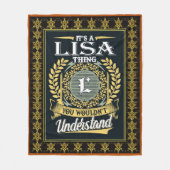 Het is een Lisa ding dat je niet kon begrijpen Fleece Deken (Voorkant)