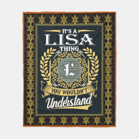 Het is een Lisa ding dat je niet kon begrijpen Fleece Deken (Voorkant)