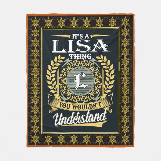 Het is een Lisa ding dat je niet kon begrijpen Fleece Deken (Voorkant)