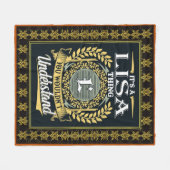 Het is een Lisa ding dat je niet kon begrijpen Fleece Deken (Voorkant (Horizontaal))