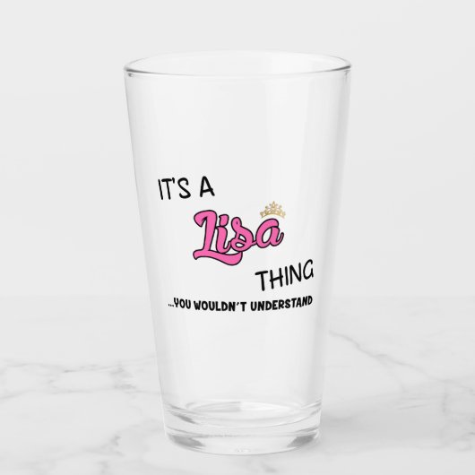 Het is een Lisa ding dat je niet zou begrijpen Glas (Voorkant)