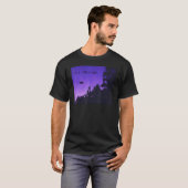 Het is een Lonely Road Aesthetic Vaporwave T-shirt (Voorkant volledig)
