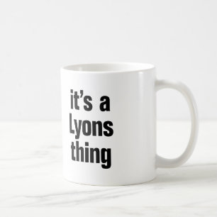 Het is een Lyons ding Koffiemok
