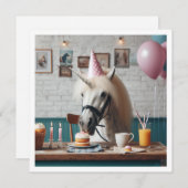 Het is een magische dag! Eenhoorn verjaardagsuitno Kaart (Voorkant / Achterkant)