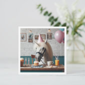 Het is een magische dag! Eenhoorn verjaardagsuitno Kaart (Staand voorkant)