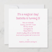 Het is een magische dag! Eenhoorn verjaardagsuitno Kaart (Achterkant)