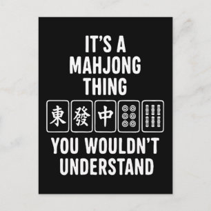 Het is een Mahjong-ding dat je niet zou begrijpen Briefkaart