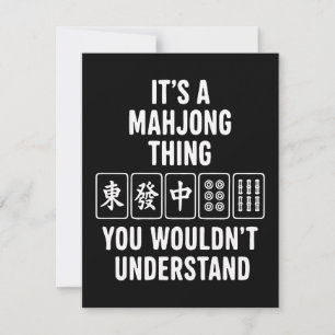 Het is een Mahjong-ding dat je niet zou begrijpen Kaart