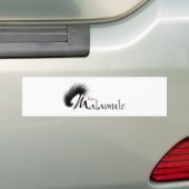 Het is een Malamute Bumpersticker (Op auto)
