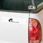 Het is een Malamute Bumpersticker (Op Truck)