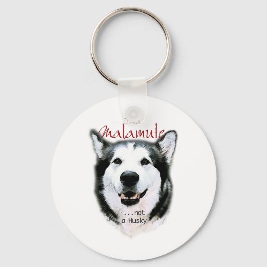 Het is een Malamute Sleutelhanger (Voorkant)