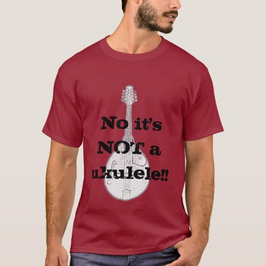 Het is een mandolin, geen ukulele shirt (Voorkant)