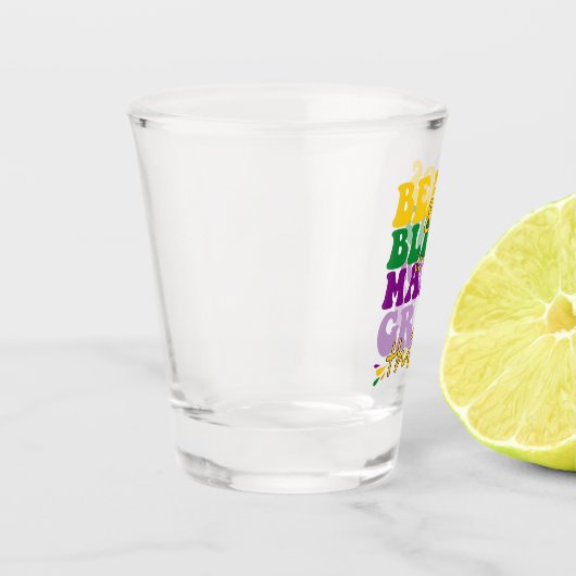 Het is een Mardi Gras Ding Funny Gift Shot Glas (Links)