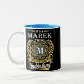 Het is een Marek-ding dat je niet zou begrijpen Tweekleurige Koffiemok (Links)
