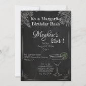 Het is een Margarita Birthday Bash 21st Kaart (Voorkant)