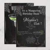 Het is een Margarita Birthday Bash 21st Kaart (Voorkant / Achterkant)
