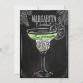 Het is een Margarita Verjaardagsfeest 21ste Kaart (Achterkant)