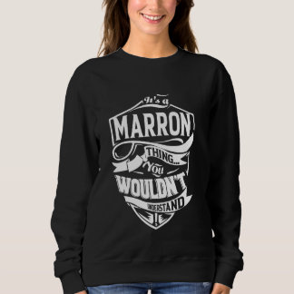 Het is een MARRON Ding Cadeaus Trui