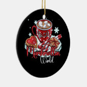 Het is een marshmallow wereld vrolijke kerst warme keramisch ornament (Rechts)