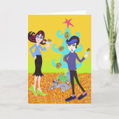 Het is een Martini Kerstmis Feestdagen Kaart (Voorkant)