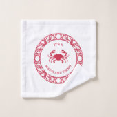 HET IS EEN MARYLAND DING (KRABBEN) BAD HANDDOEK (Wasdoekje)