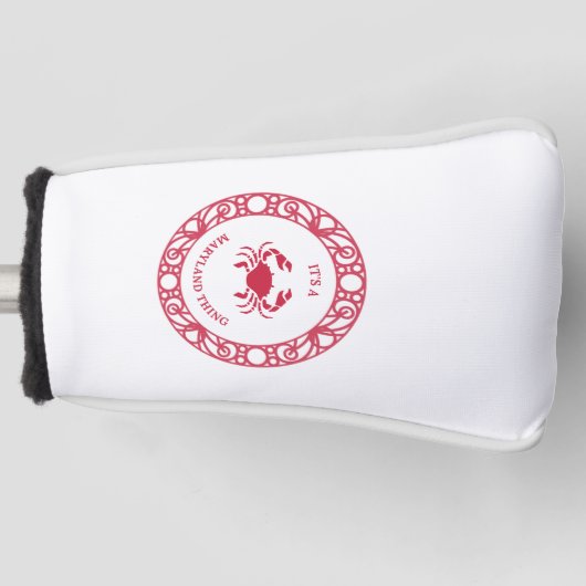 HET IS EEN MARYLAND DING (KRABBEN) GOLFHEADCOVER (Voorkant)