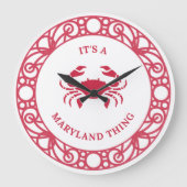 Het is een MARYLAND THING (CRABS) wandklok (Voorkant)
