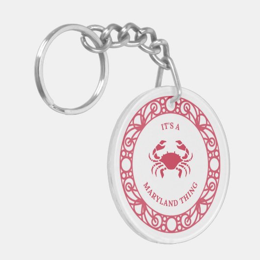 HET IS EEN MARYLAND THING (KRABBEN) acryl Sleutelh Sleutelhanger (Voorkant Links)