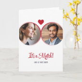Het is een Match - Aanpasbare Valentijnsdag Kaart (Gele Bloem)