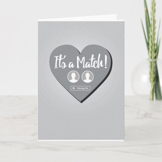 Het is een match dating Kaart (Voorkant)
