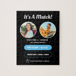 Het is een match   Foto Save the Date Puzzle Legpuzzel