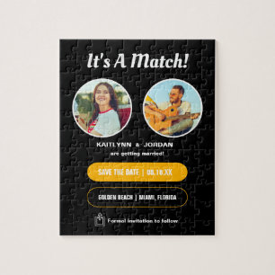 Het is een match   Foto Save the Date Puzzle Legpuzzel