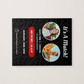 Het is een match | Foto Save the Date Puzzle Legpuzzel (Horizontaal)