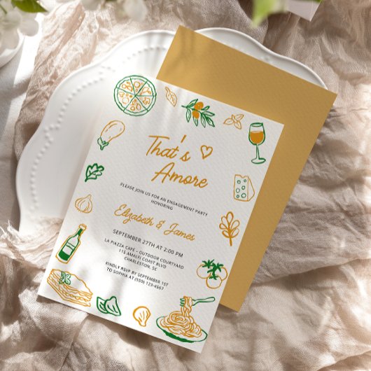 Het is een meer rustieke Italiaanse verlovingsfees Kaart