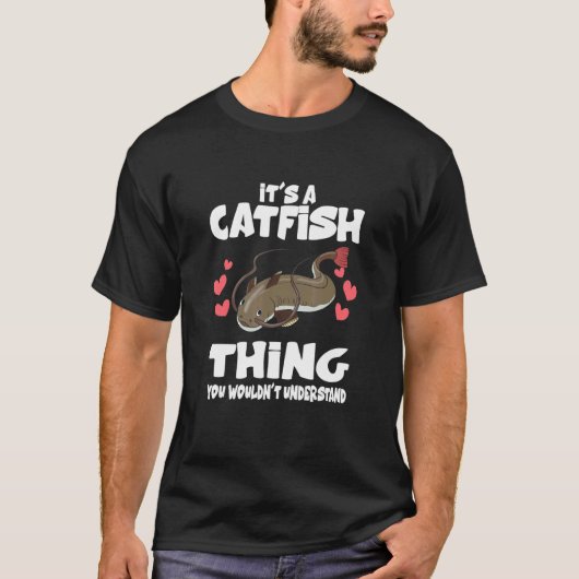Het is een meerval ding vis t-shirt (Voorkant)
