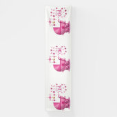 Het is een meisje 2.5x10 vinyl banner (Verticaal)