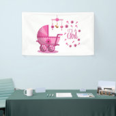 Het is een meisje 3x5 vinyl banner (Beurs)