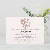 Het is een meisje aangepaste nieuwe babyvoeding Ro Kaart (Staand voorkant)