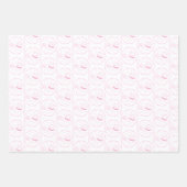 Het is een meisje!-aankondiging inpakpapier vel (Voorkant)