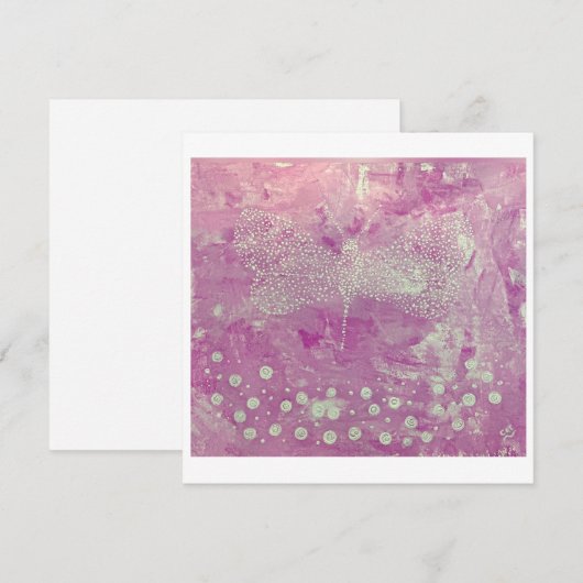 Het is een meisje aankondiging Kaart (Voorkant / Achterkant)