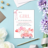 Het is een meisje! acryl uitnodigingen (Insitu (Huwelijk))