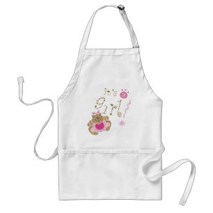 Het is een meisje Apron Standaard Schort
