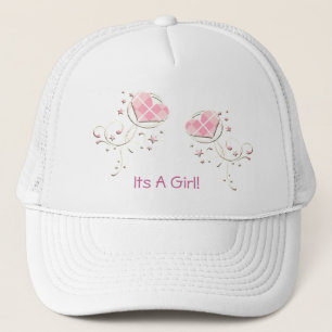 Het Is Een Meisje Argyle Roze Harten Wervelende Ho Trucker Pet
