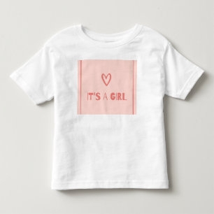 Het is een meisje Baby Aankondiging T-shirt Cute R