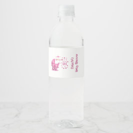 Het is een Meisje Baby Borrel Waterfles Etiket