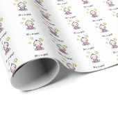 Het is een meisje Baby Gift Wrap, Baby shower Gift Cadeaupapier (Rol Hoek)