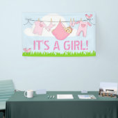 HET IS EEN MEISJE! (BABY in het ontwerp voor de KL Spandoek (Beurs)